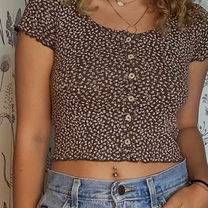 cute cropped floral top